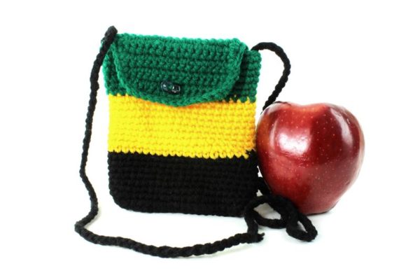 Bag Mobile Jamaica Flag Shoulder Button กระเป๋าคล้องคอลายธงจาไมก้า JAMAICA FLAG